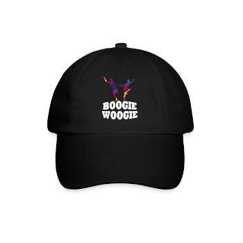 Boogie Woogie Tänzer Tanzen Swing - Baseballkappe - Schwarz/Schwarz - Vorne