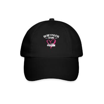 Honeymoon Cruise Shirt Geschenk Flitterwochen - Baseballkappe - Schwarz/Schwarz - Vorne