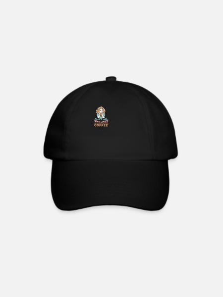 Just A Girl Who Loves Coffee - Baseballkappe - Schwarz/Schwarz