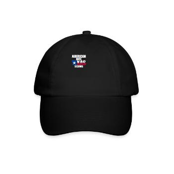 Amerikaner, bis Texas den texanischen Bundesstaat - Baseballkappe - Schwarz/Schwarz - Vorne