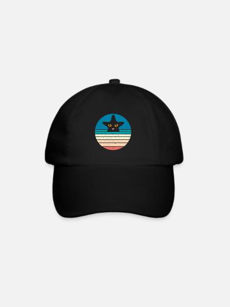 Seestern - Baseballkappe - Schwarz/Schwarz