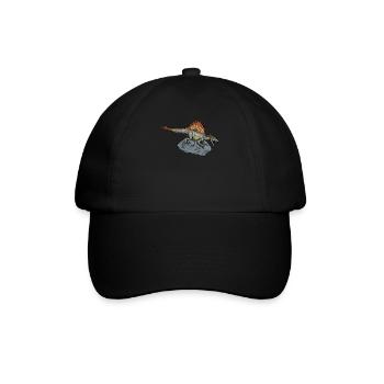 Spinosaurus I Dornechse Kreidezeit Fossil - Baseballkappe - Schwarz/Schwarz - Vorne
