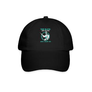Kammerjäger I Ungeziefer Motiv für - Baseballkappe - Schwarz/Schwarz - Vorne