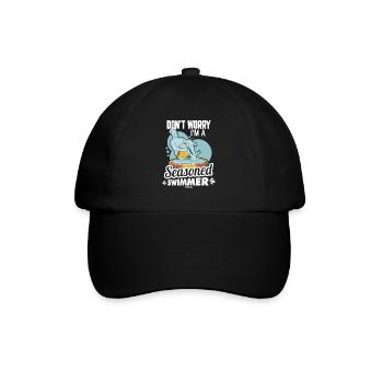 Schwimmen Bademeister Schwimmkurs Freibad Geschenk - Baseballkappe - Schwarz/Schwarz - Vorne