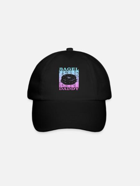 Bagel Daddy - Baseballkappe - Schwarz/Schwarz
