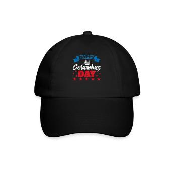 Christopher Columbus - Baseballkappe - Schwarz/Schwarz - Vorne
