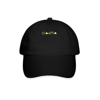 Ananas Oma - Baseballkappe - Schwarz/Schwarz - Vorne