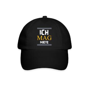 Häuslebauer Investor - Baseballkappe - Schwarz/Schwarz - Vorne