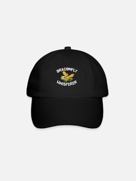 Dragonfly Whisperer Libellen Flüsterer Insekten - Baseballkappe - Schwarz/Schwarz