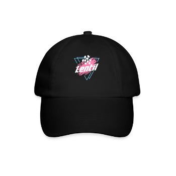 UNIQUE LENTIL T SHIRT - Baseballkappe - Schwarz/Schwarz - Vorne