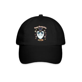 Ragdoll Cat Lover I Happy Thanksgiving - Baseballkappe - Schwarz/Schwarz - Vorne
