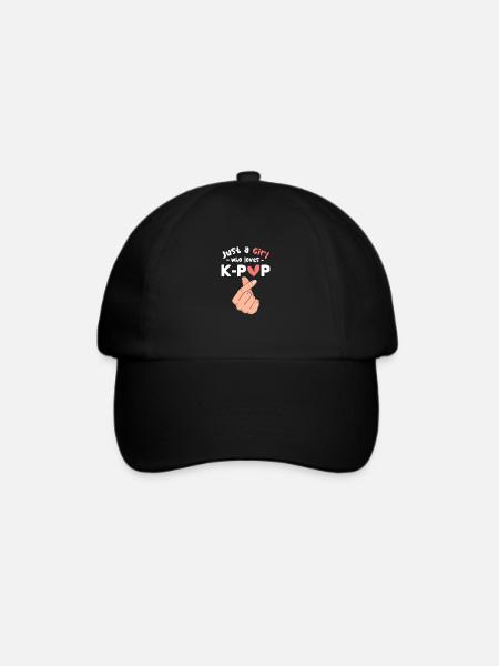 K-Pop - Baseballkappe - Schwarz/Schwarz