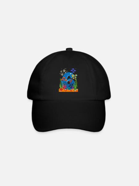 6 Geschenkidee zum Geburtstag - Baseballkappe - Schwarz/Schwarz