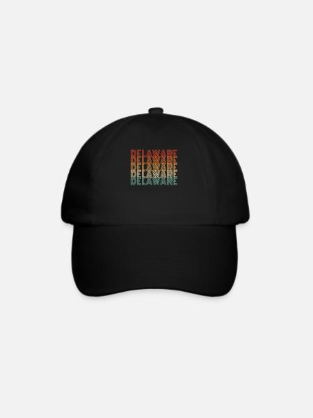 Delaware reisen geschenk - Baseballkappe - Schwarz/Schwarz