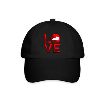Liebes kentucky geschenk - Baseballkappe - Schwarz/Schwarz - Vorne