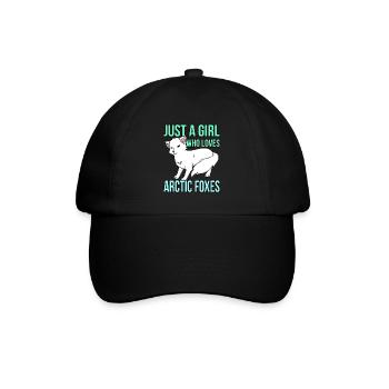 Polarfuchs - Baseballkappe - Schwarz/Schwarz - Vorne