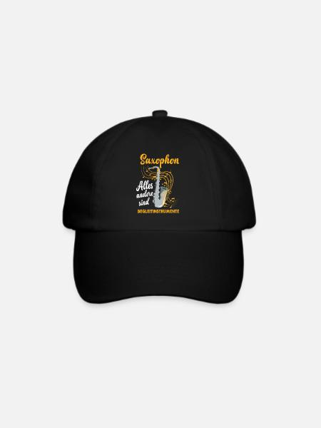 Saxophon Saxophon Saxophon - Baseballkappe - Schwarz/Schwarz