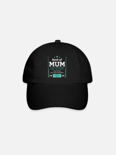 Bank der Mutter - Baseballkappe - Schwarz/Schwarz