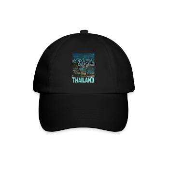 Thailand - Baseballkappe - Schwarz/Schwarz - Vorne