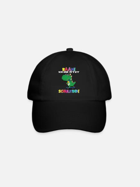 Bääm! Ich Bin Jetzt Schulkind Einschulung - Baseballkappe - Schwarz/Schwarz