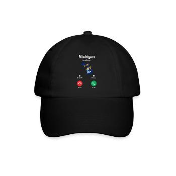 Reisendes Michigan geschenk - Baseballkappe - Schwarz/Schwarz - Vorne