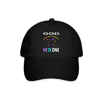 Allah ist einzig Gott ist allmächtig Muslim gift - Baseballkappe - Schwarz/Schwarz - Vorne