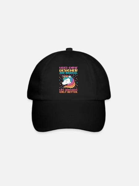 Video Game Designer - Baseballkappe - Schwarz/Schwarz