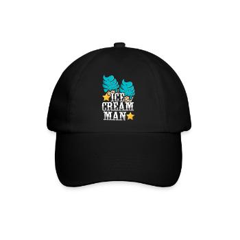 Ice Cream Boy Cone Ice Cream Man - Baseballkappe - Schwarz/Schwarz - Vorne