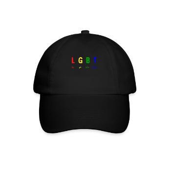 LGBT Leben Wird Gemeinsam Besser - LGBTQ - Baseballkappe - Schwarz/Schwarz - Vorne