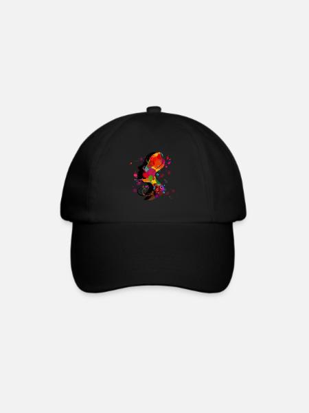 Ich bin eine Frau - Baseballkappe - Schwarz/Schwarz