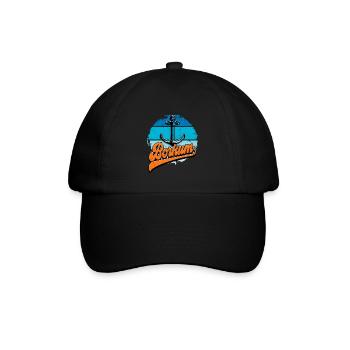 Borkum - Baseballkappe - Schwarz/Schwarz - Vorne