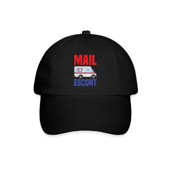 Lustige Briefzusteller Briefträger Post Geschenke - Baseballkappe - Schwarz/Schwarz - Vorne
