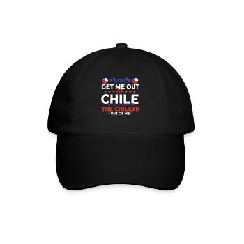 Chilenisch aus mir Chile Souvenir - Baseballkappe - Schwarz/Schwarz - Vorne