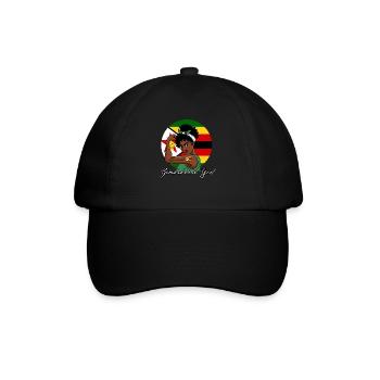 Unbreakable Zimbabwean Girl - Baseballkappe - Schwarz/Schwarz - Vorne
