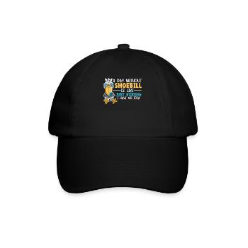 Ein Tag ohne Schuhschnabelliebhaber Storchvogelflüsterer - Baseballkappe - Schwarz/Schwarz - Vorne