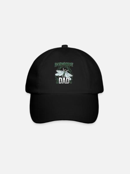 Entomologe Papa Insekten Beruf Entomologie Team - Baseballkappe - Schwarz/Schwarz
