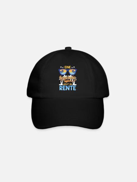 Renteneintritt eine Legende geht in Rente - Baseballkappe - Schwarz/Schwarz