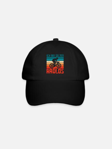 Radfahrer - Baseballkappe - Schwarz/Schwarz