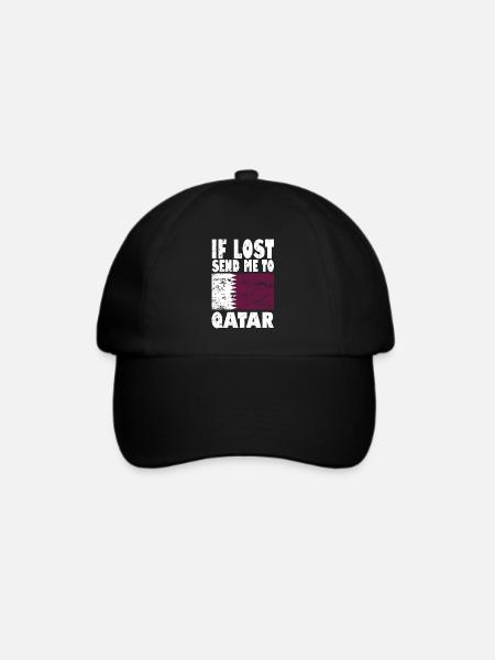 Katar Flagge Spruch - Baseballkappe - Schwarz/Schwarz