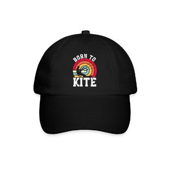 Kitesurfen Kitesurf Kitesurfer Kiteboard - Baseballkappe - Schwarz/Schwarz - Vorne
