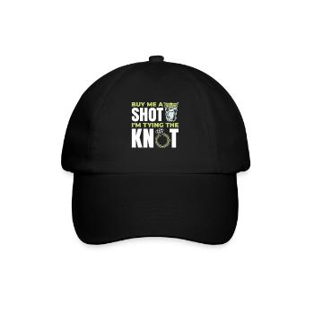 Von Mir A Shot Ich Binde Den Knoten Für Braut Und - Baseballkappe - Schwarz/Schwarz - Vorne