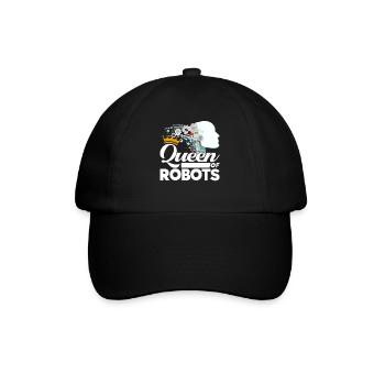 Roboter Robotik Ingenieur Kostüm Roboter - Baseballkappe - Schwarz/Schwarz - Vorne