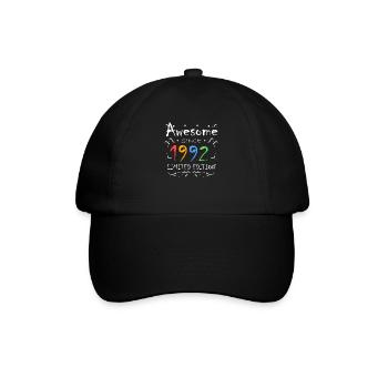 1992 - Jahrgang 1992 - Fantastisch seit 1992 - Baseballkappe - Schwarz/Schwarz - Vorne