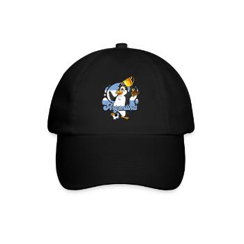 Argentinien Fußball - Baseballkappe - Schwarz/Schwarz - Vorne