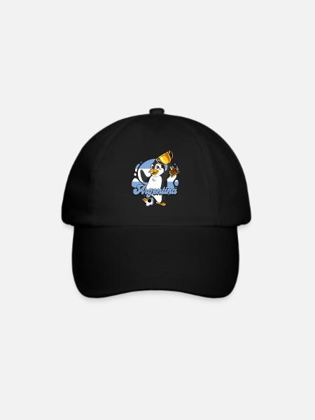 Argentinien Fußball - Baseballkappe - Schwarz/Schwarz