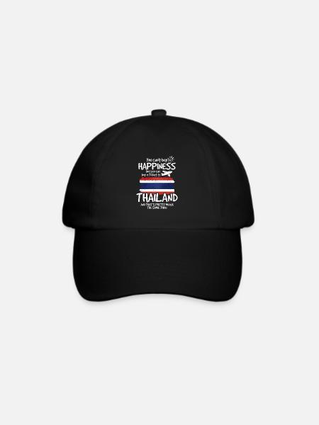 Thailand - Baseballkappe - Schwarz/Schwarz