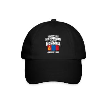 Mongolei - Baseballkappe - Schwarz/Schwarz - Vorne