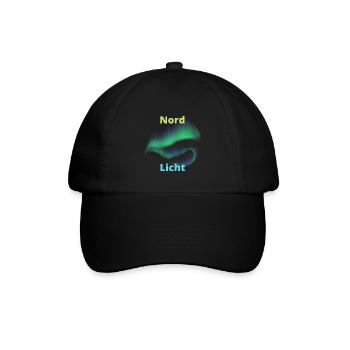 Nord Licht - Baseballkappe - Schwarz/Schwarz - Vorne