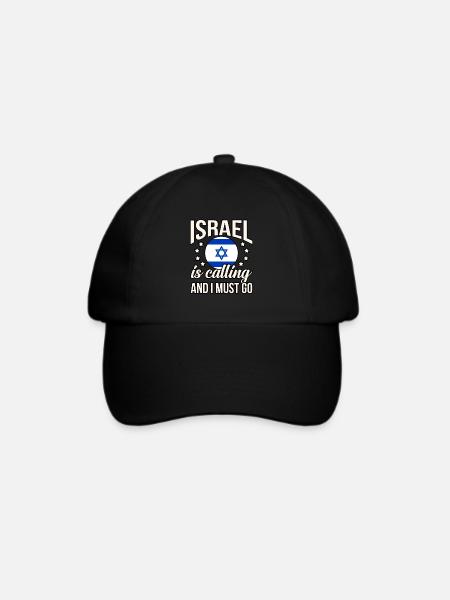 Israel - Baseballkappe - Schwarz/Schwarz
