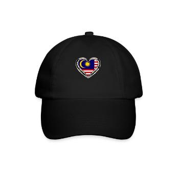 Malaysia - Baseballkappe - Schwarz/Schwarz - Vorne
